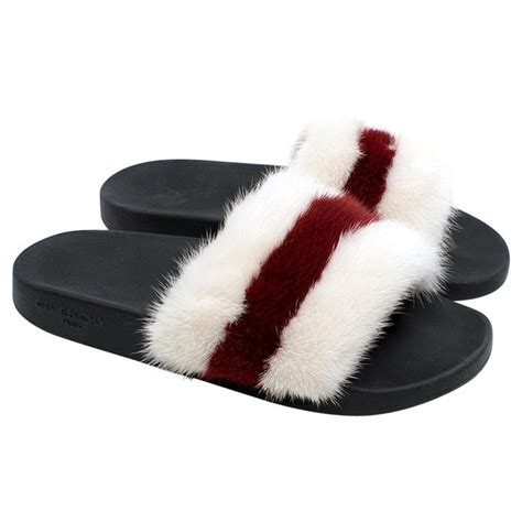 givenchy fur slides outfit|givenchy sandals.